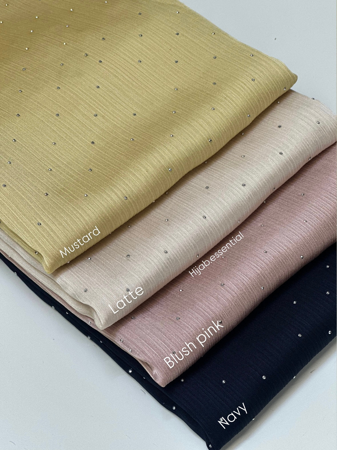 Muna Satin with Rhinestone Hijabs