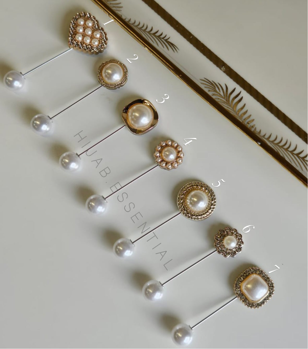 Pearl Needle Brooch Pins