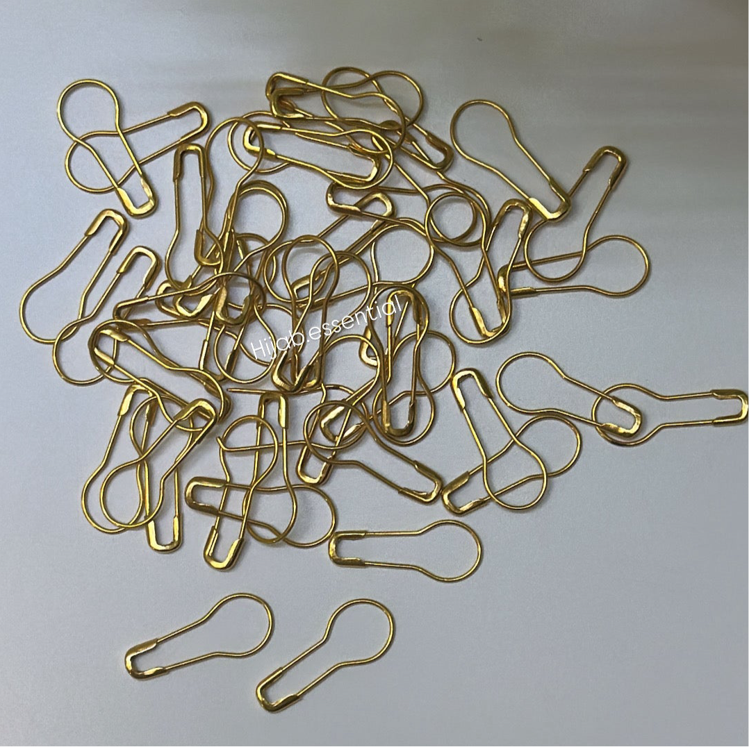 Pear / Bulb Hijab pins (Pack of 10pins)
