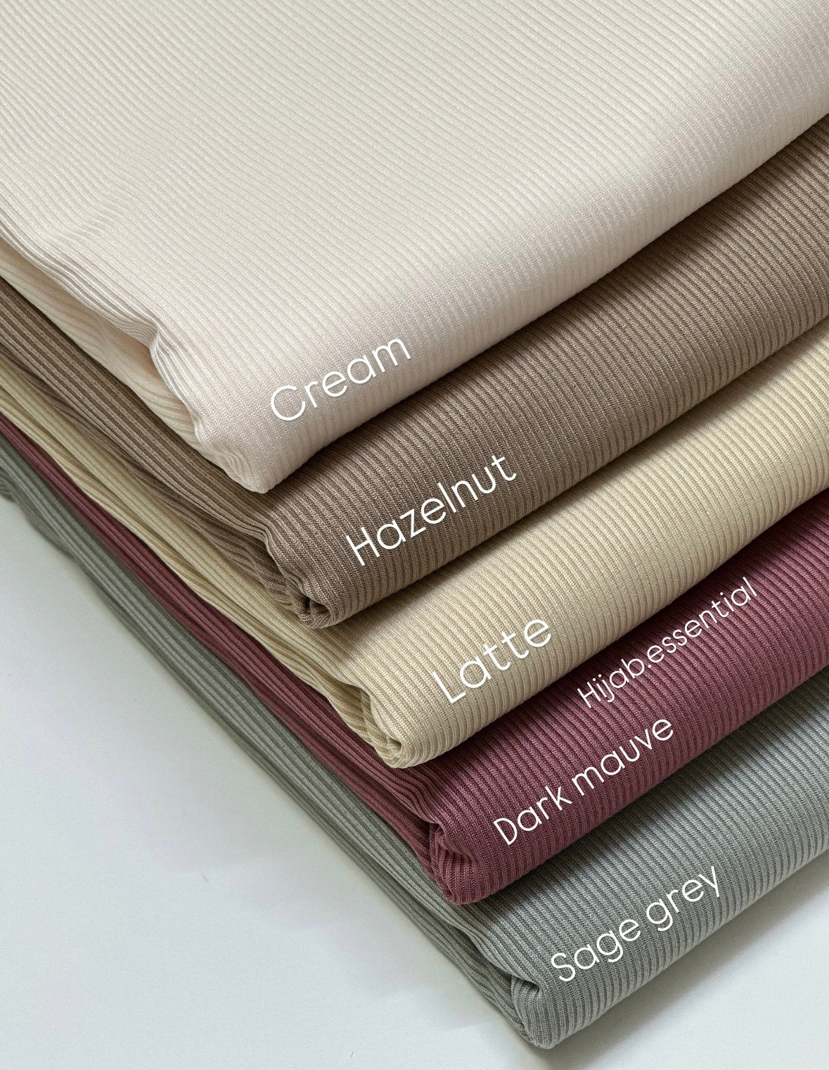 Ribbed Jersey Hijabs