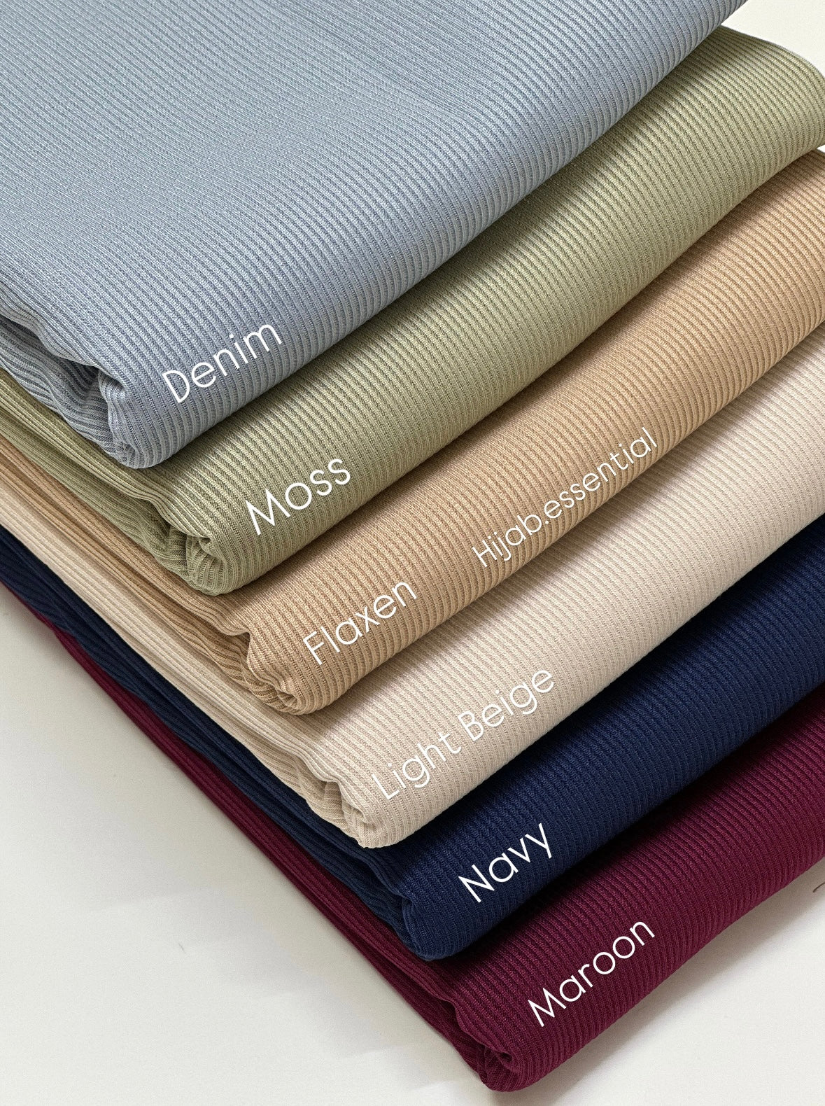 Ribbed Jersey Hijabs
