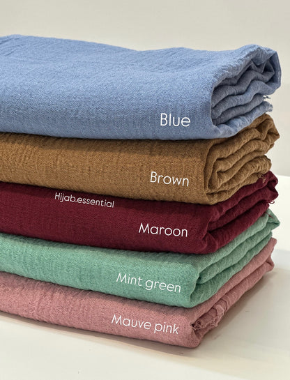 Crinkled Cotton Hijabs