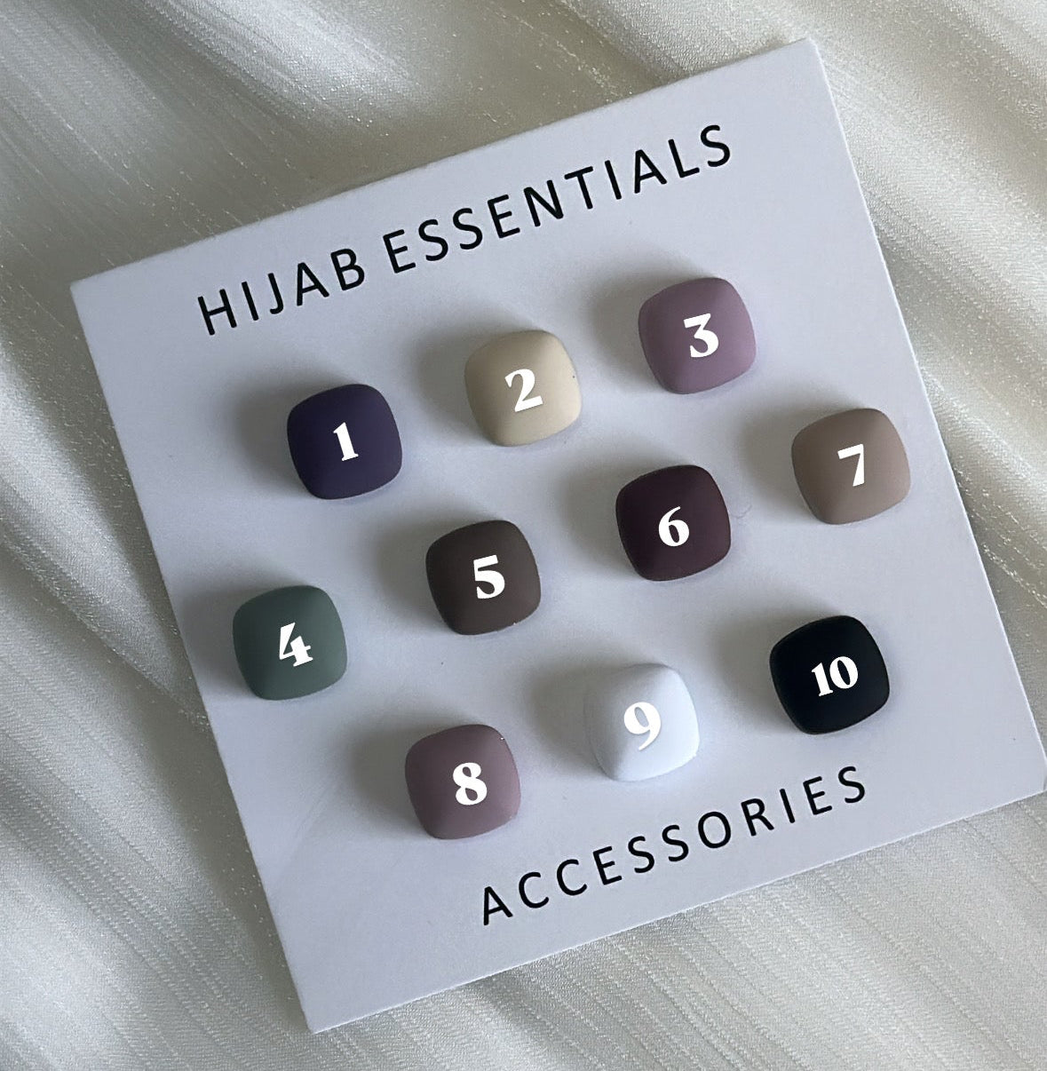 Square Matte Magnetic Pins