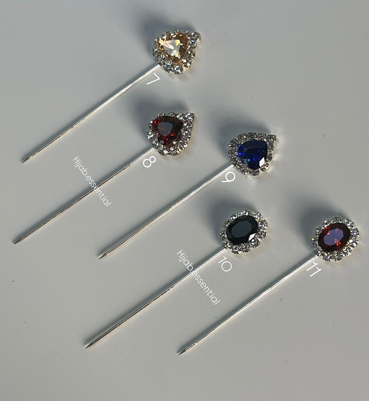 Diamond Rhinetone Needle Pins