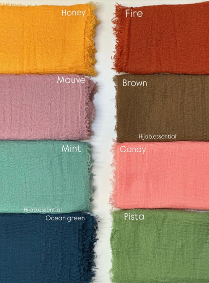 Crinkled Cotton Hijabs