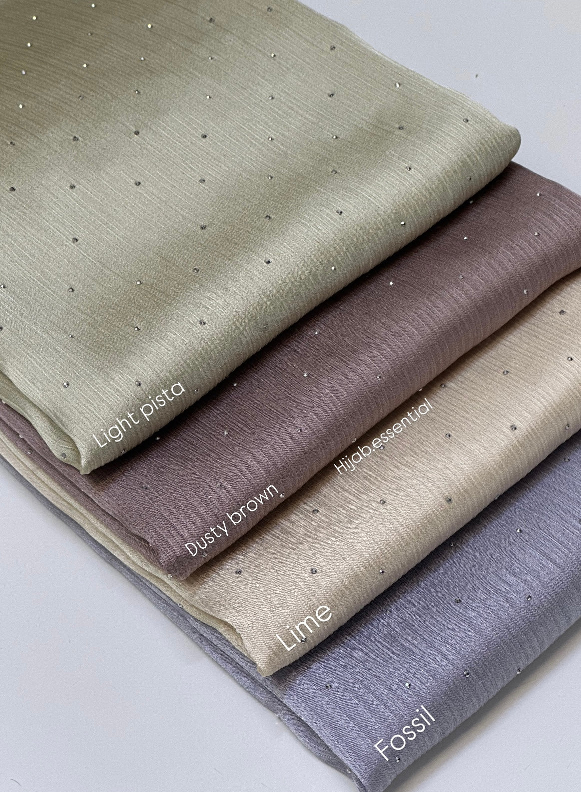 Muna Satin with Rhinestone Hijabs
