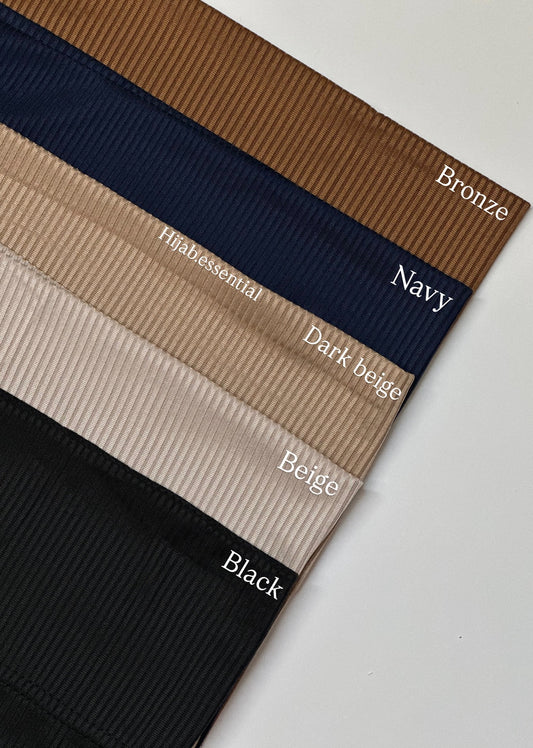Ribbed Jersey Caps