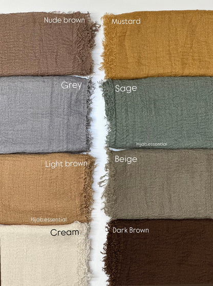 Crinkled Cotton Hijabs