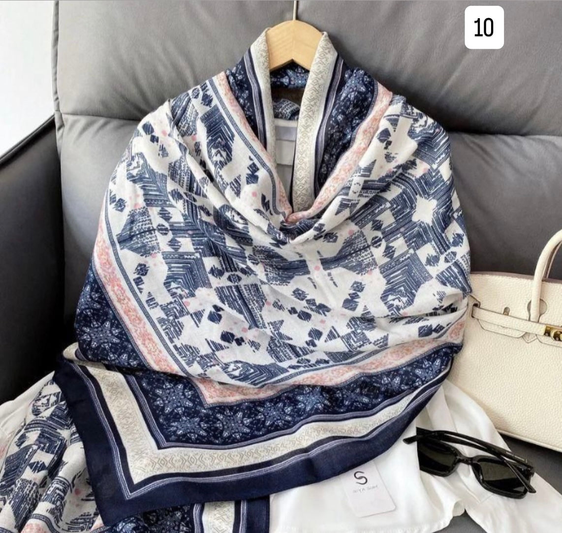 Printed Viscose Cotton Hijabs