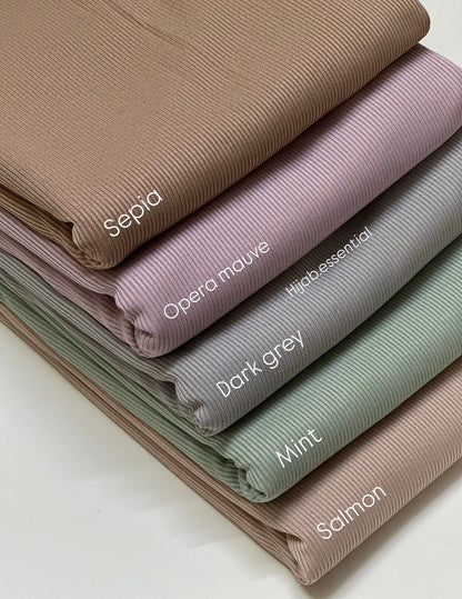 Ribbed Jersey Hijabs