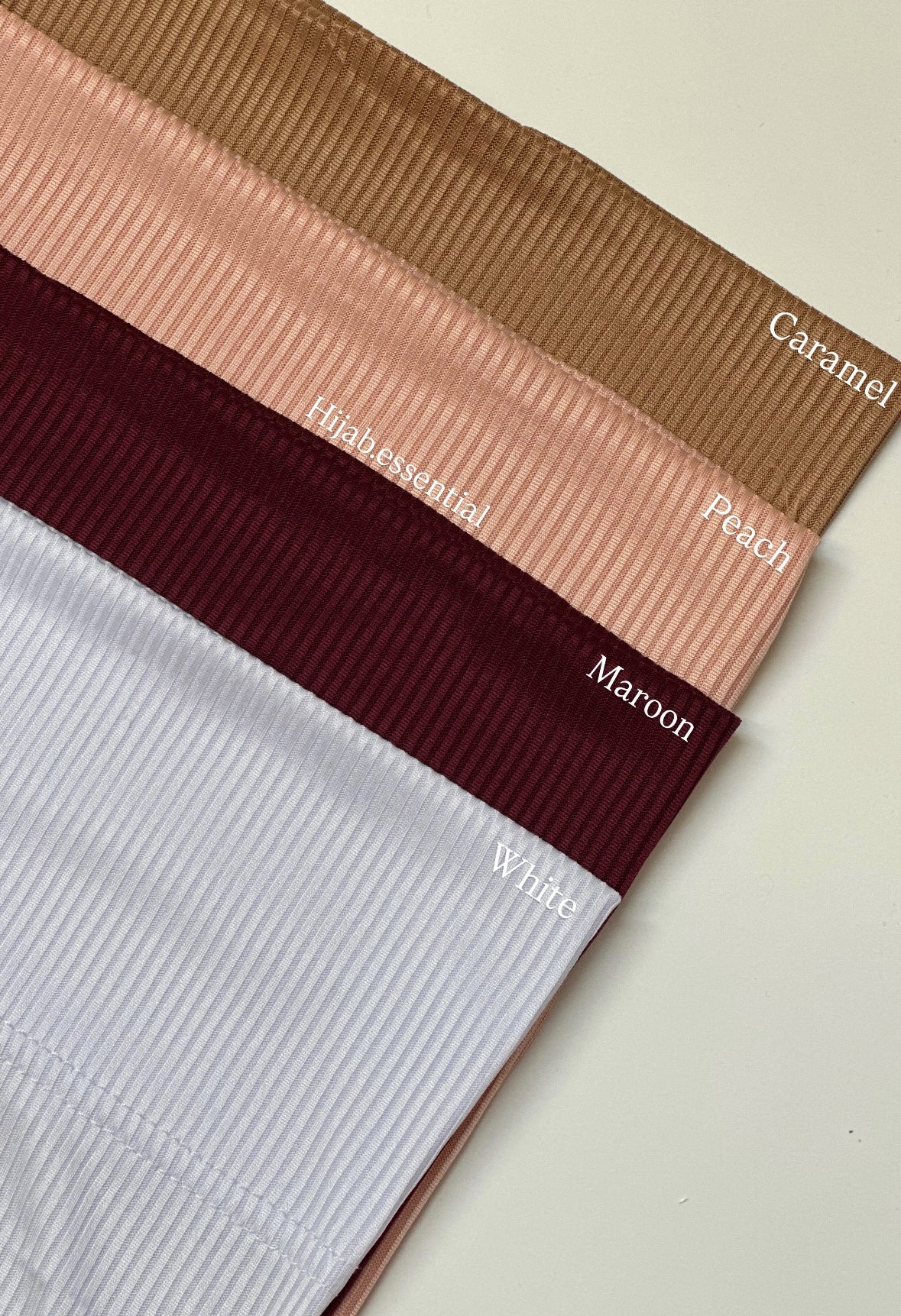 Ribbed Jersey Caps