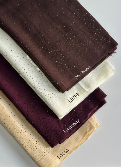 Premium Cotton with Dew Drop Rhinestone