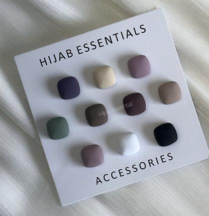 Square Matte Magnetic Pins