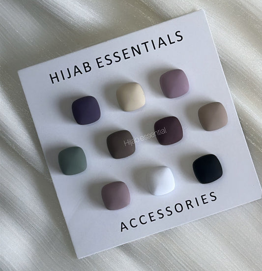 Square Matte Magnetic Pins