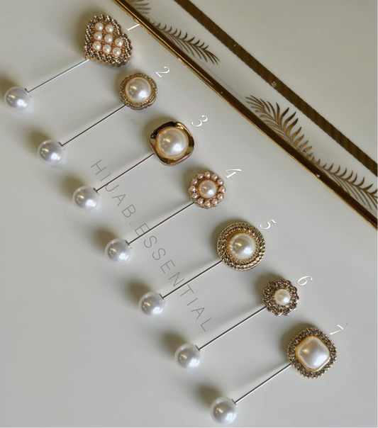 Pearl Needle Brooch Pins