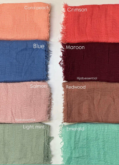 Crinkled Cotton Hijabs