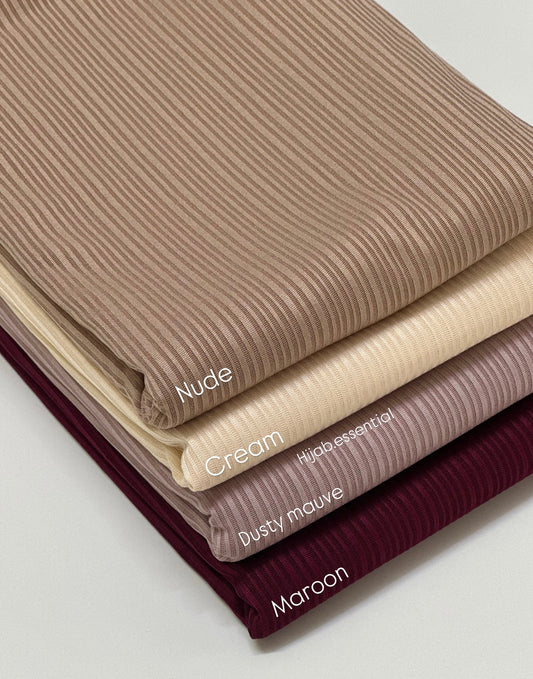 Stripped Jersey Hijabs