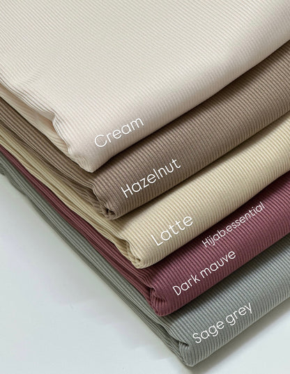Ribbed Jersey Hijabs