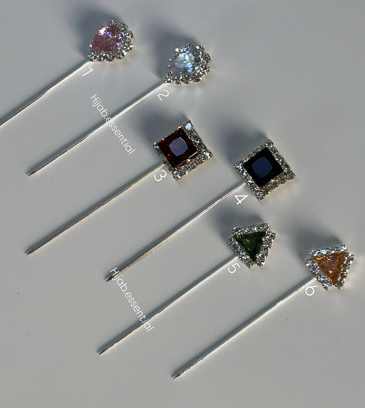 Diamond Rhinetone Needle Pins
