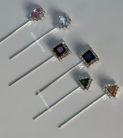 Diamond Rhinetone Needle Pins