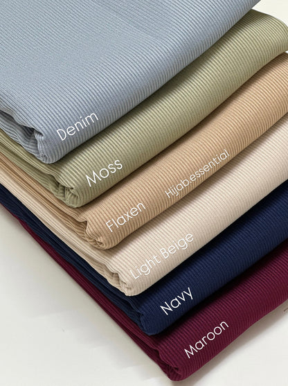 Ribbed Jersey Hijabs