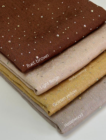 Tissue Muna Satin With Rhinestone