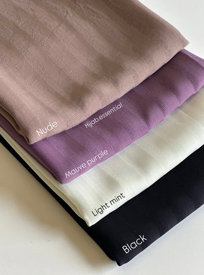 Textured Stripes Chiffon