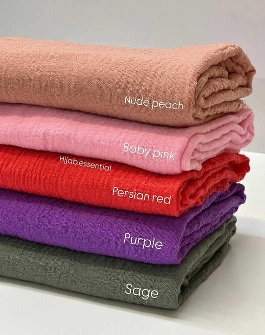 Crinkled Cotton Hijabs