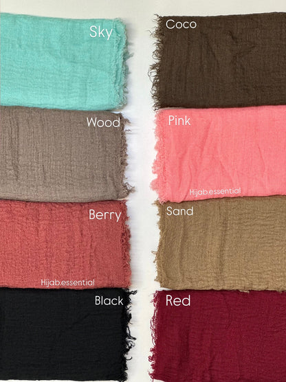Crinkled Cotton Hijabs