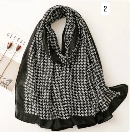 Printed Viscose Cotton Hijabs